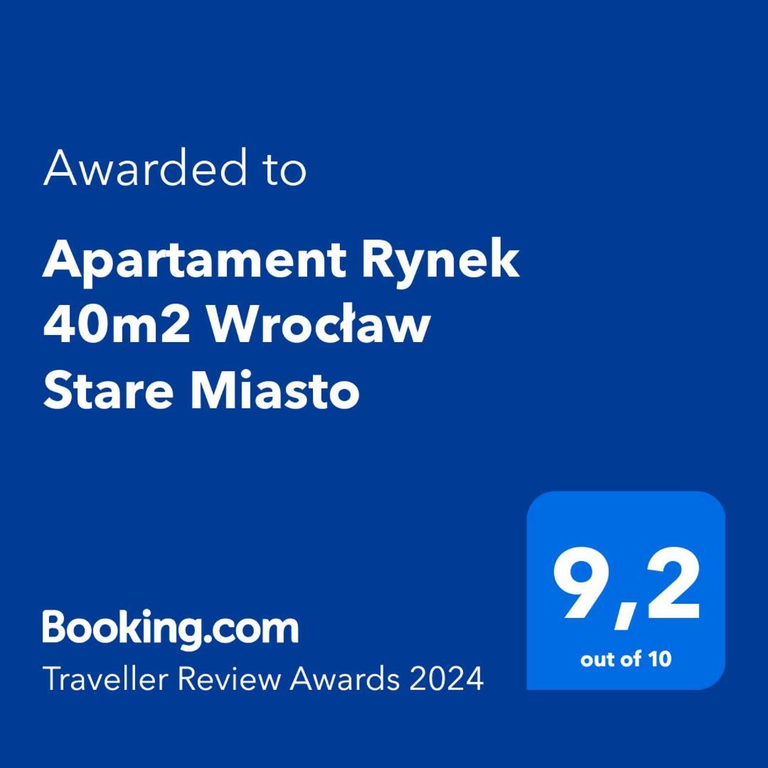 Apartament Rynek 40M2 Wroclaw Stare Miasto Экстерьер фото
